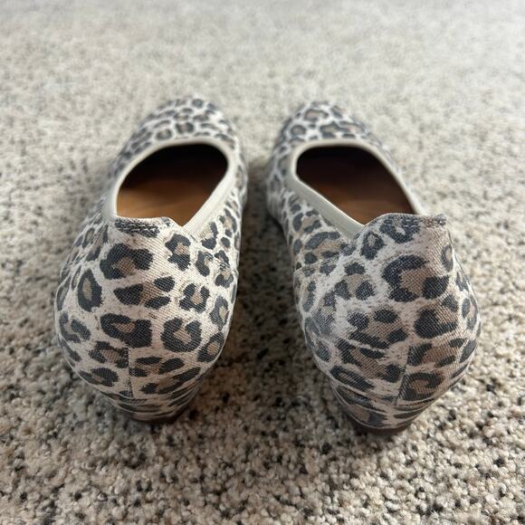 Gabor Animal Print Ballet Wedge Shoe Size 11W Comfort Leopard Workwear Casual - Picture 5 of 7